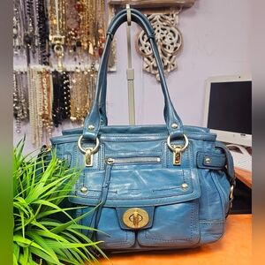 Coach Hampton Lindsay Leather Handbag
